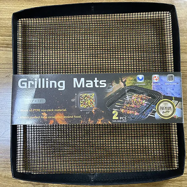 This versatile grill mesh basket keeps small foods like shrimp, sliced vegetables, and fish fillets secure on the grill. Easy to flip, promotes even cooking, and makes cleanup simple.