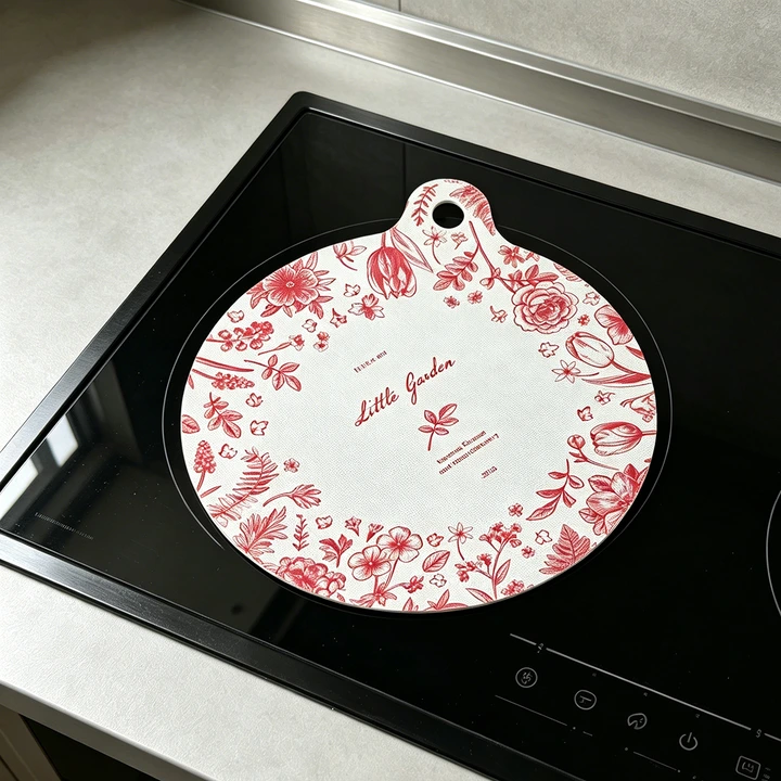 Heat resistant silicone induction hob protector liner, available for custom sizes and OEM manufacturing.