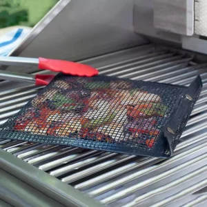 Wholesale Non-Stick PTFE Mesh Grill Bag with Snap Buttons