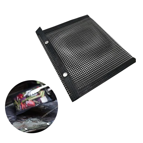 Premium PTFE Coated Fiberglass Reusable Grill Bags - Professional Grade